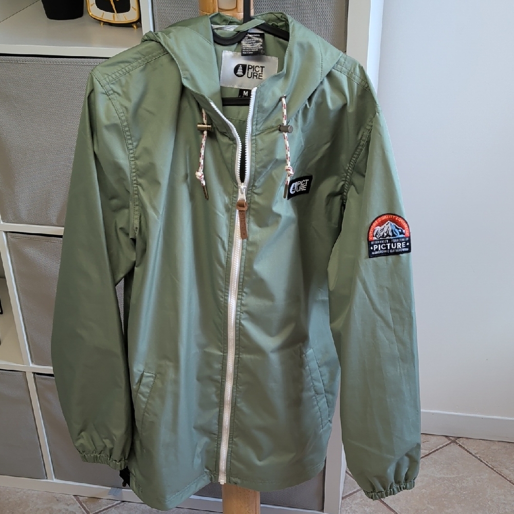 Picture Organic Clothing Green Windbreaker Jacket